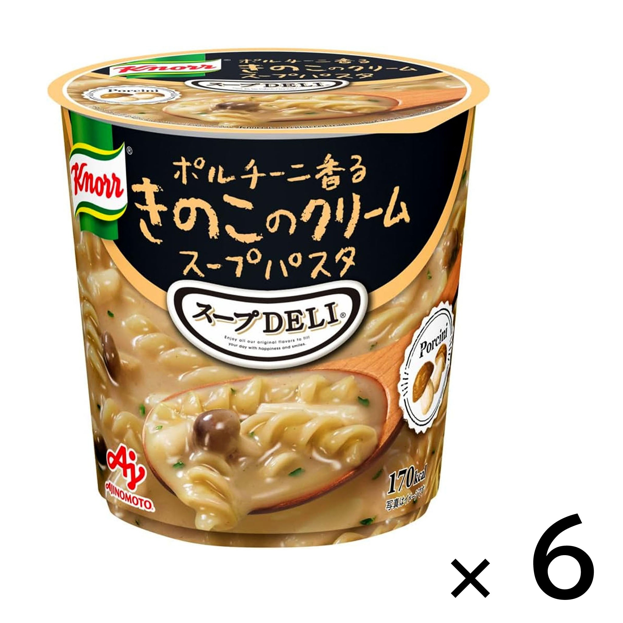 Ajinomoto Knorr Soup DELI Porcini Fragrant Mushroom Cream Soup Pasta【6 Set】